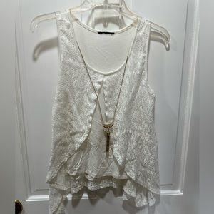 White tank top size small